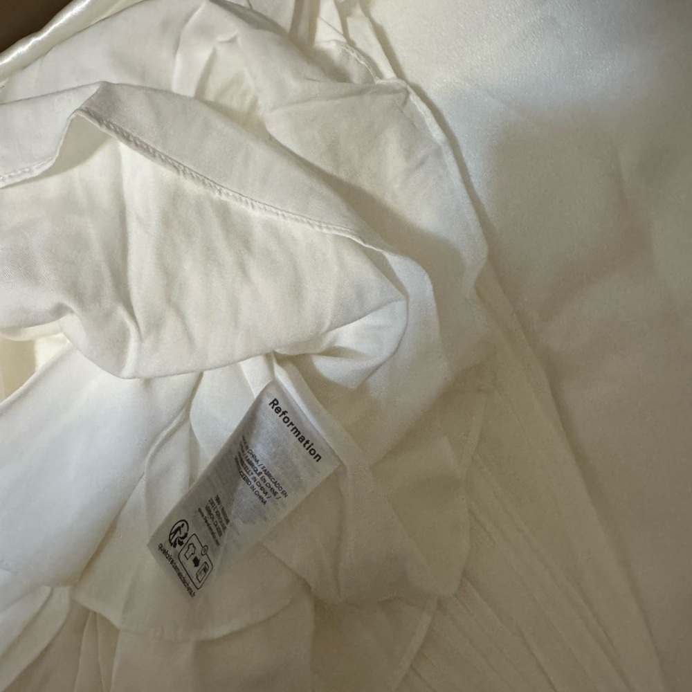 New In! Reformation Perlette Maxi Dress Ivory - Picture 5 of 6